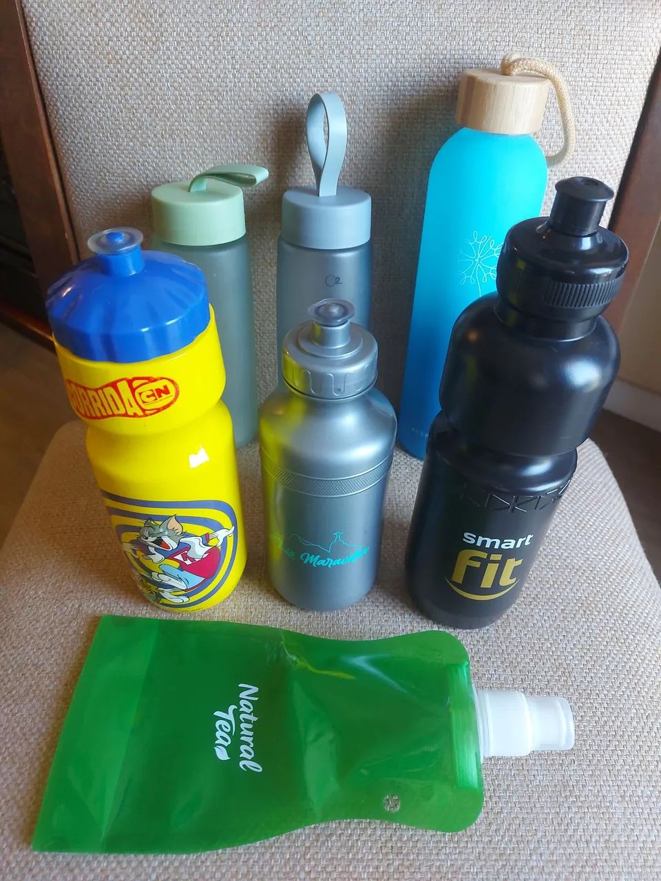 Kit 3 Garrafas de Água - Corrida e Academia  - Foto 4