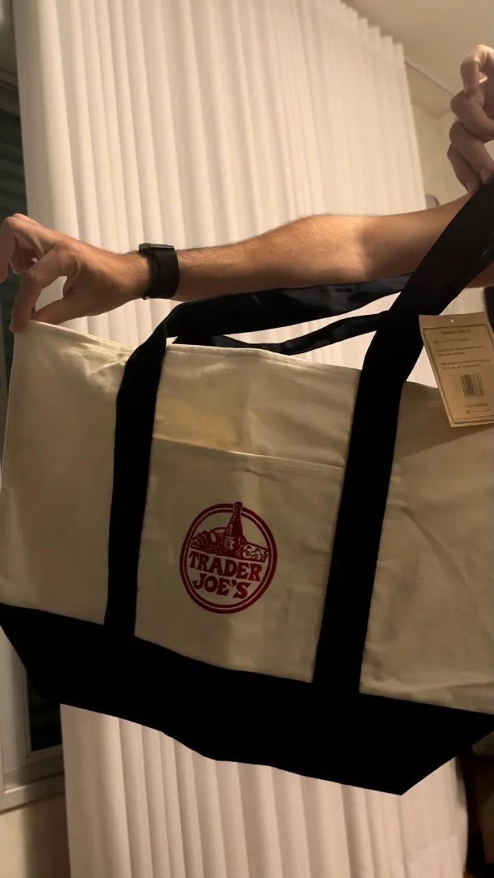 bolsa trader joe's canvas tote grande - Foto 2