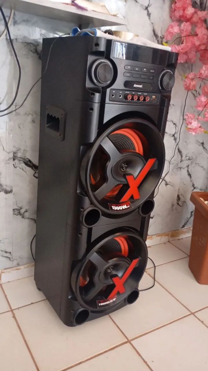 Caixa de som 1300w em perfeito estado - Foto 4