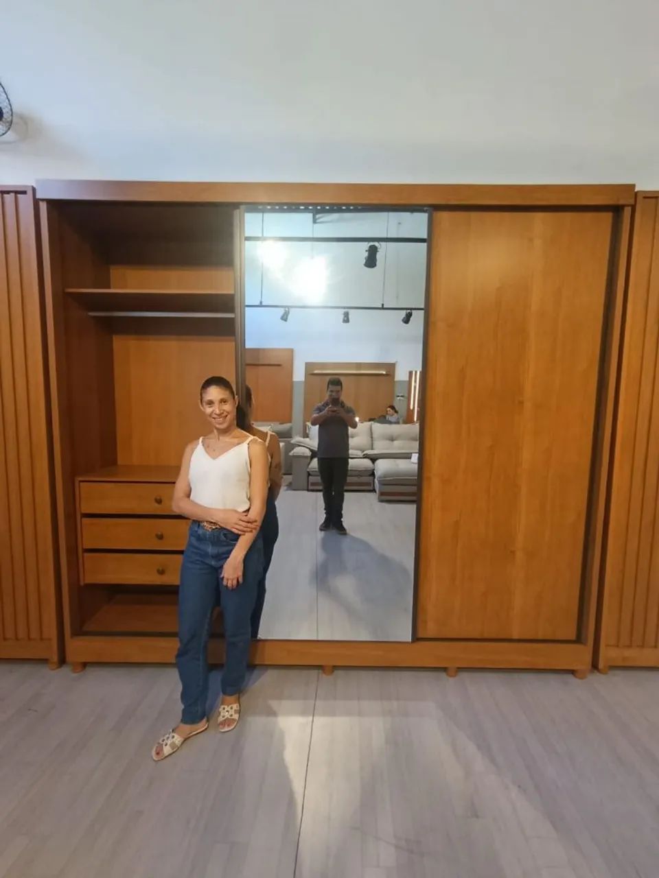 Guarda roupas 3 portas com espelho dicasabh