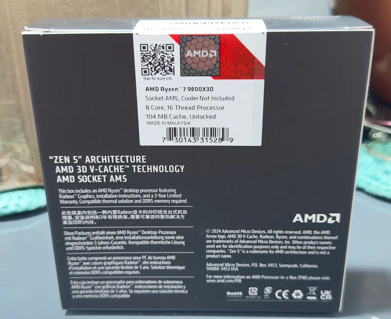 PROCESSADOR AMD RYZEN 7 9800x3D - Foto 4