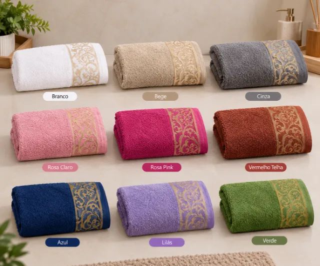Toalha de Banho Decorada Elegance - Foto 3