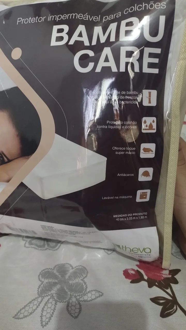Protetor impermeável para colchões, bambu care - Foto 3