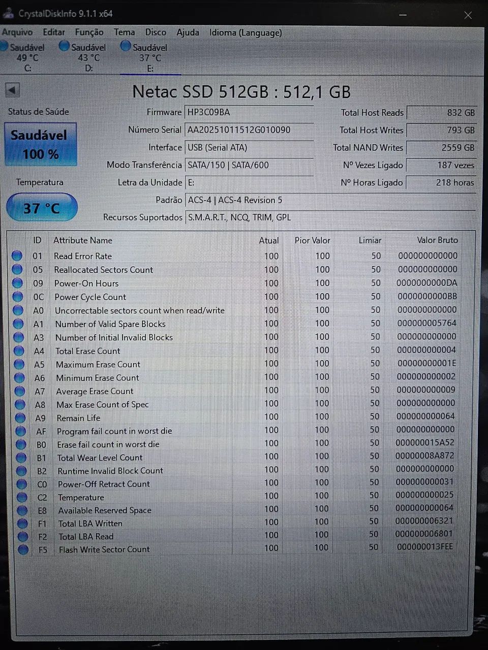 SSD Sata Netac 512gb - Foto 5