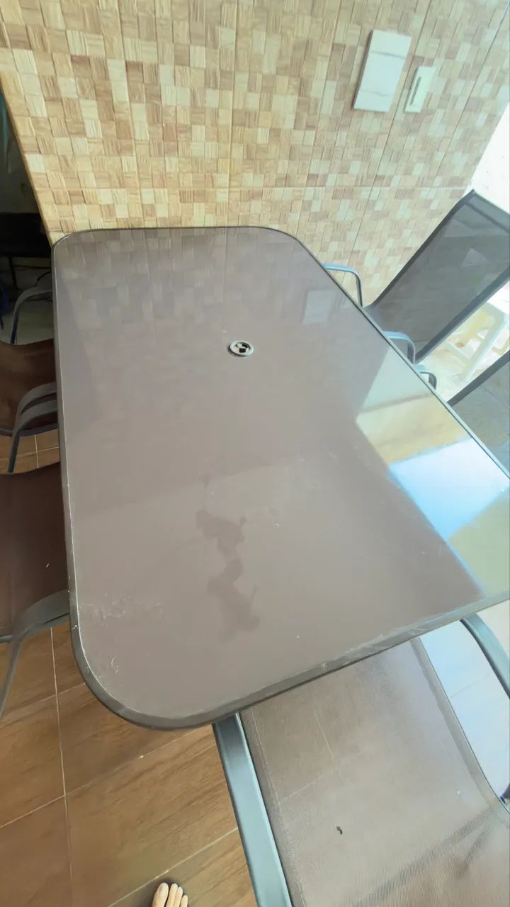 Mesa de alumínio para aérea externa 