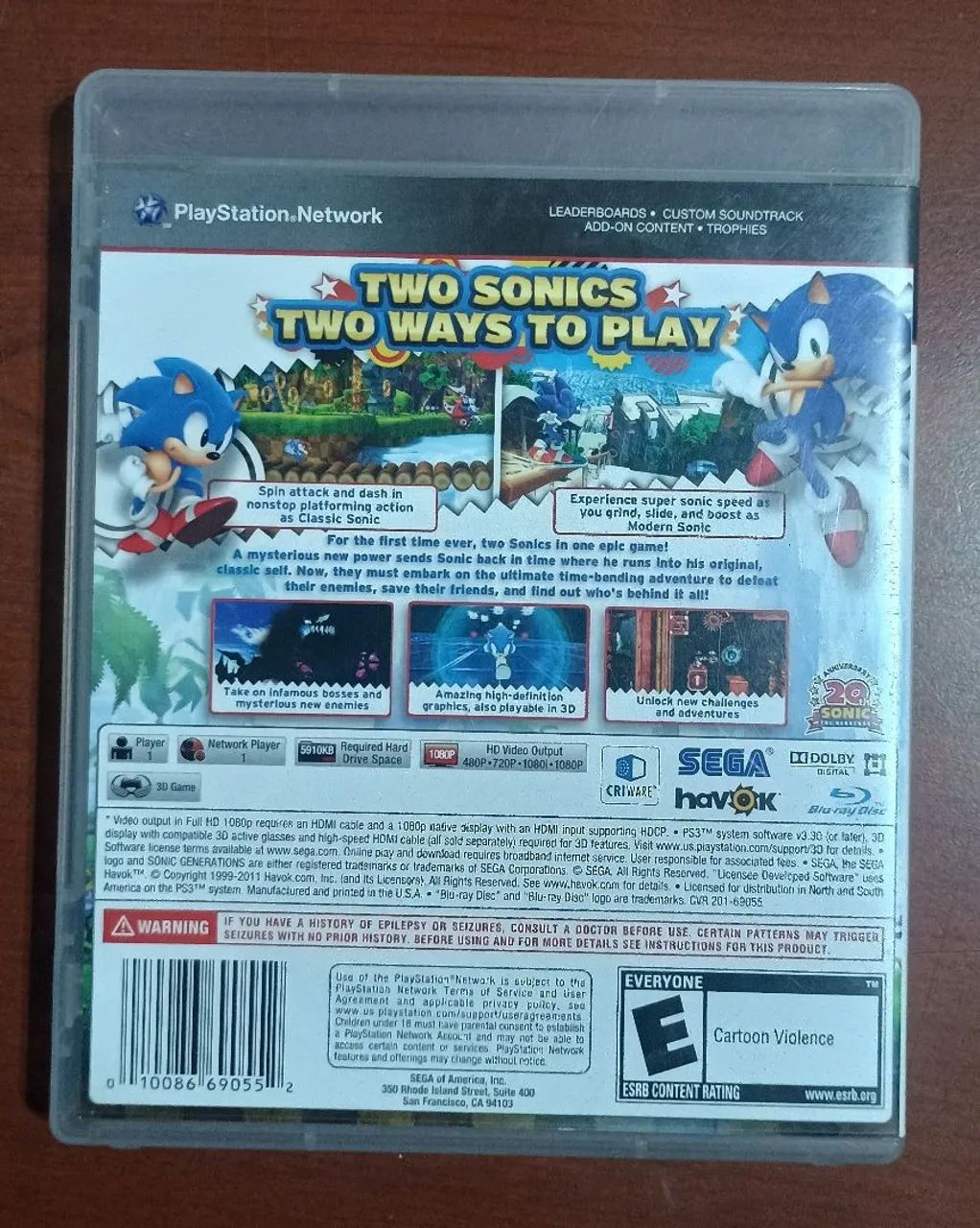 Jogo - Sonic Genetations - Ps3 - Foto 3