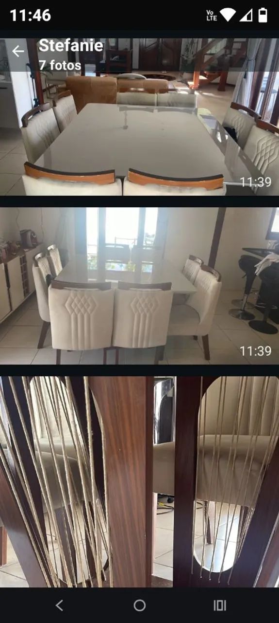 Mesa com 8 cadeiras  - Foto 3