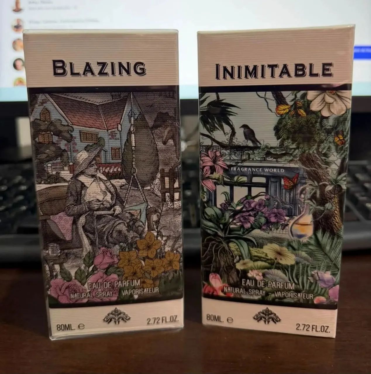 Perfume Fragrance Worod Blaze ou Inimitable 80ml 