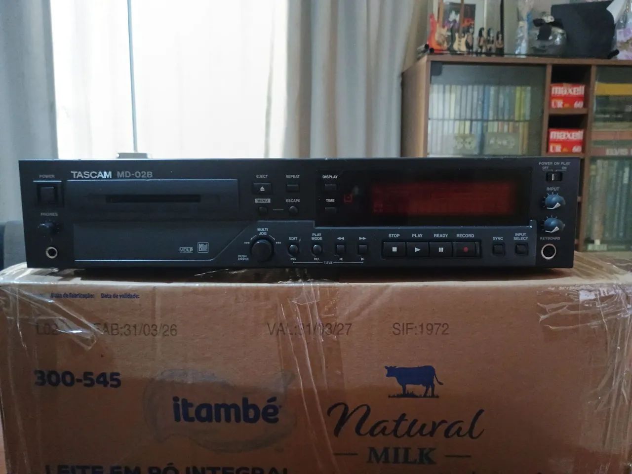 Aparelho de mini disc Tascam MD-02B 