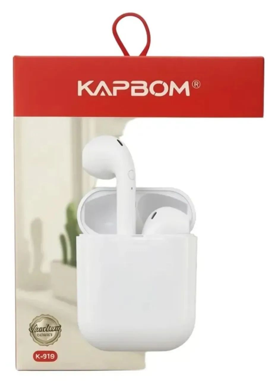 Fone bluetooth Kapbom Novo. 
