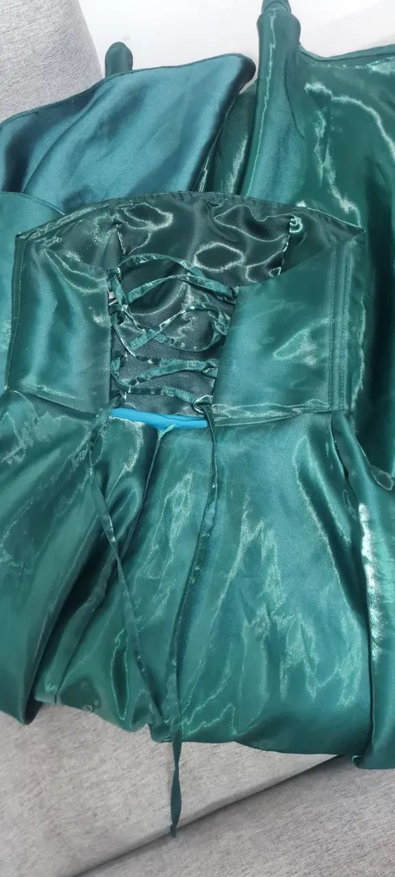 Vestido verde de festa - Foto 5