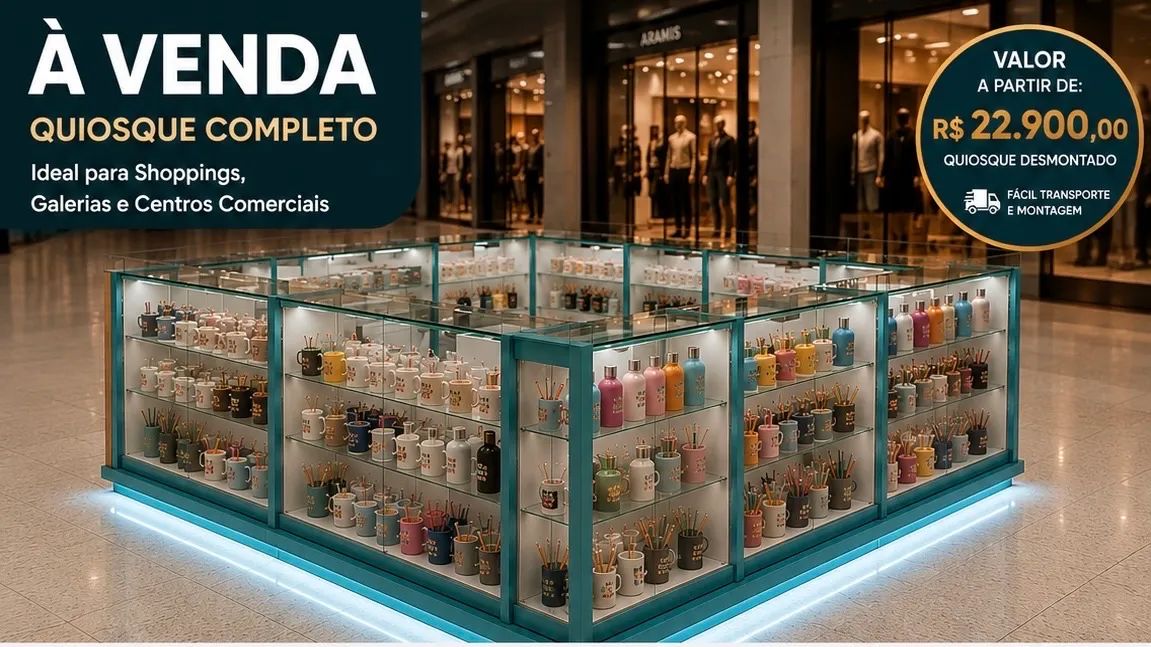 Estrutura de Quiosque Desmontada - Excelente Oportunidade