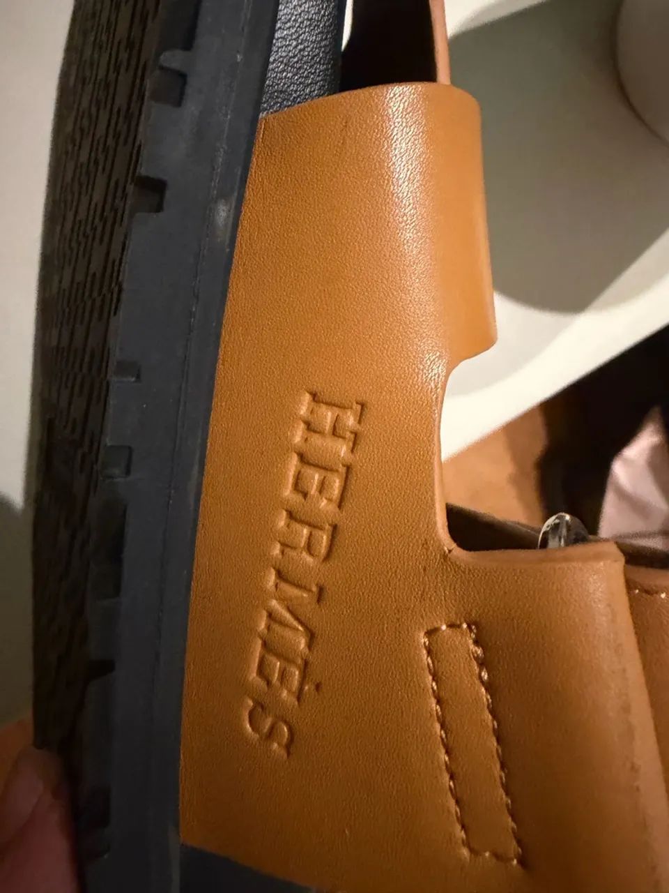 Papete Hermes marrom - Foto 2