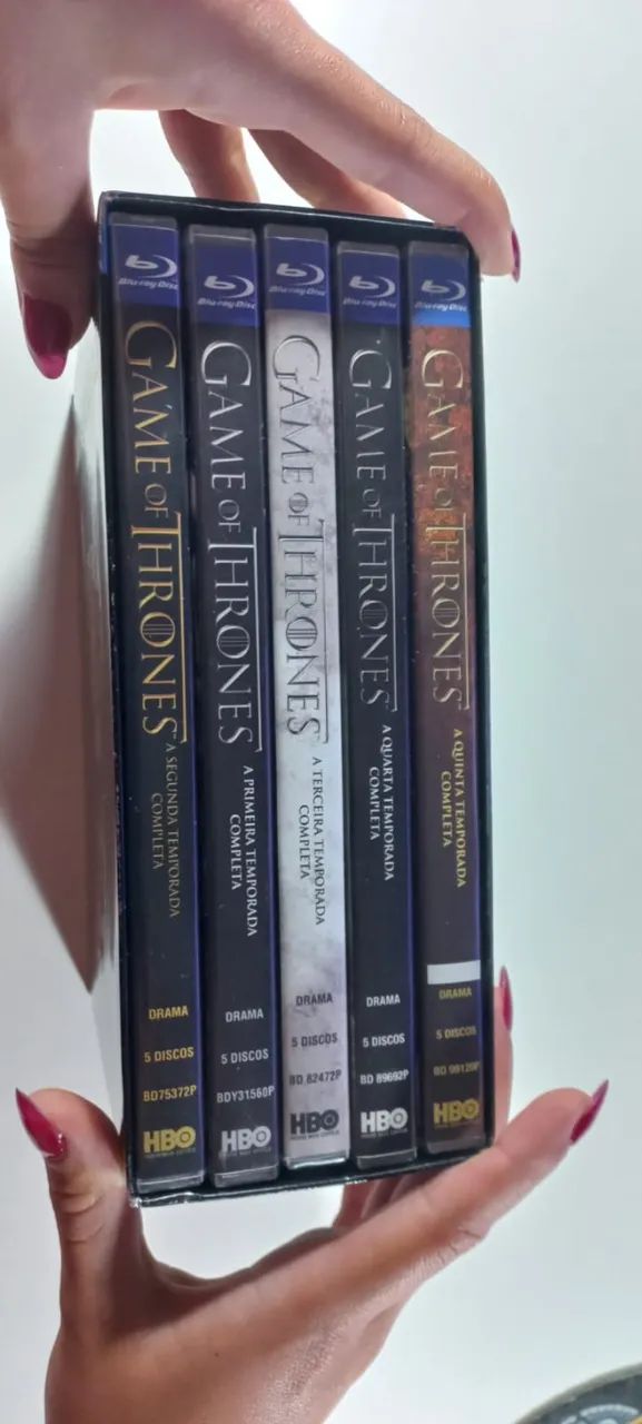 Box Blu-ray Game Of Thrones Temporadas Completas de 1 A 5 + 6a