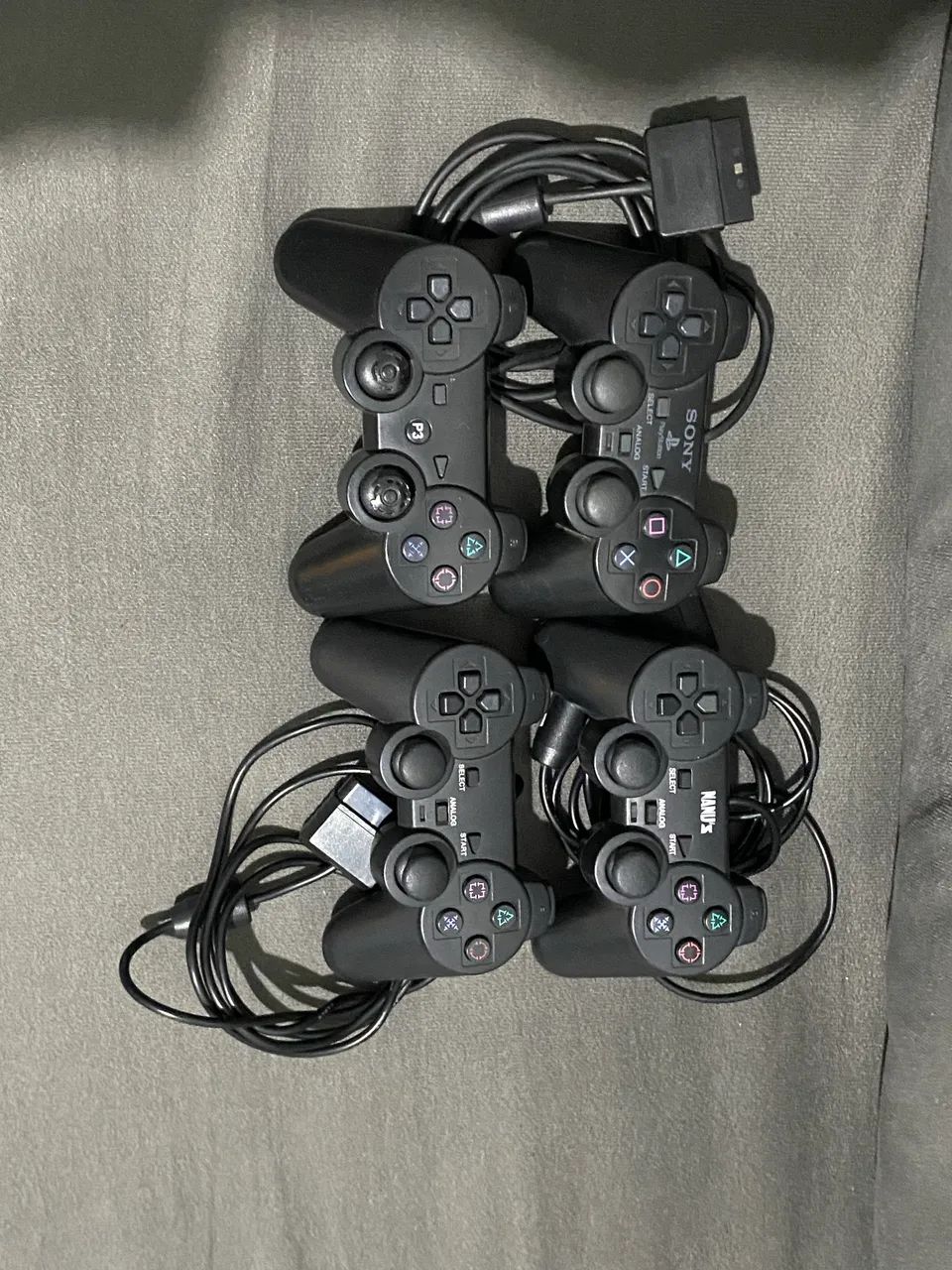 Controles de Ps2+ controle PS3+ cabo componente  - Foto 3