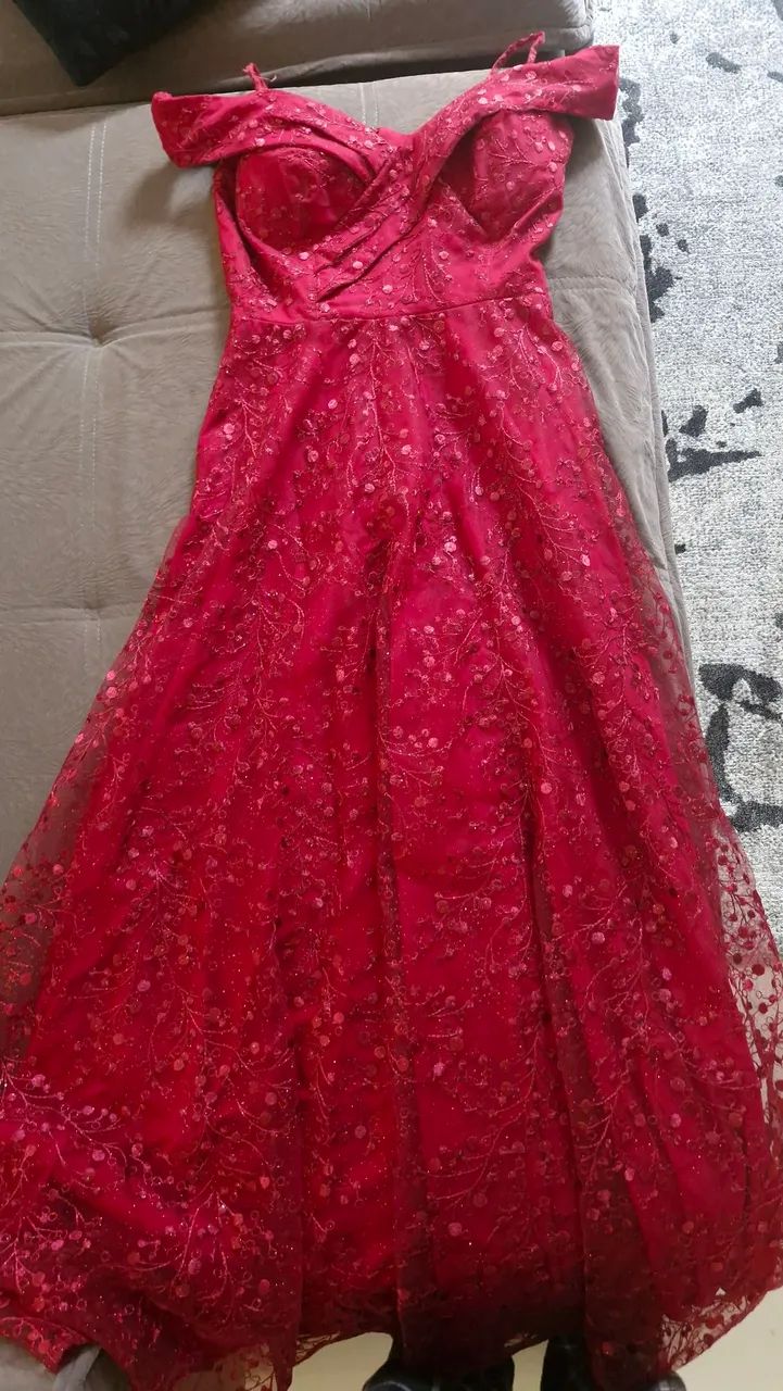 Vestido de festa vermelho