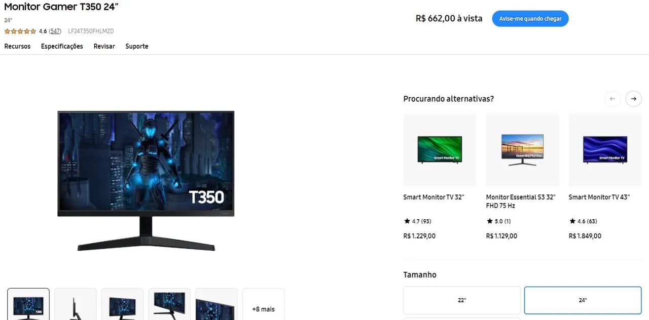 Monitor Samsung T350