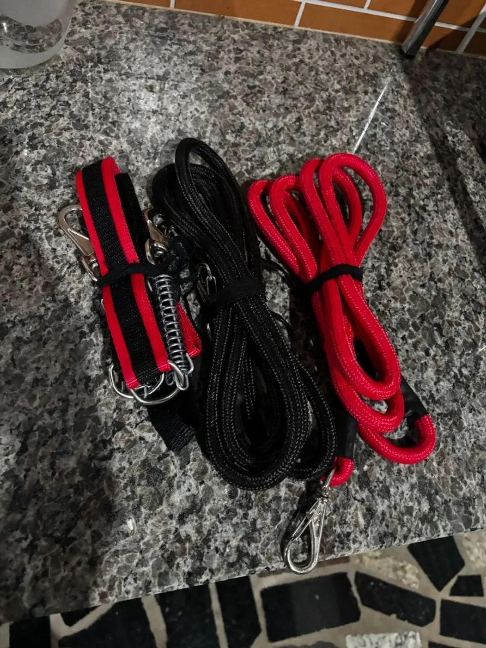 Guia Para Cachorro Reforçado De Nylon Com Regulagem