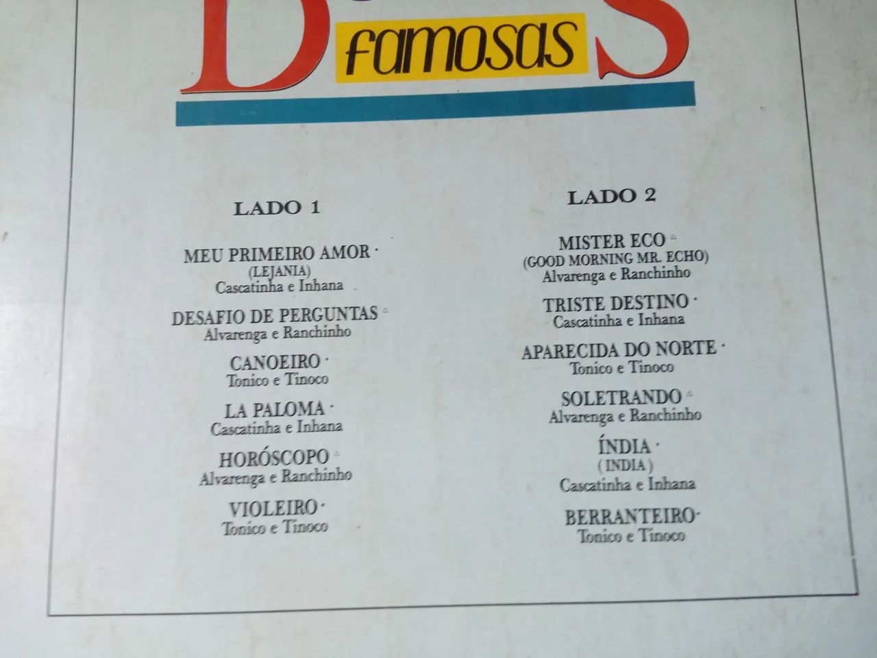 LP Duplas Famosas- sertanejo  - Foto 5