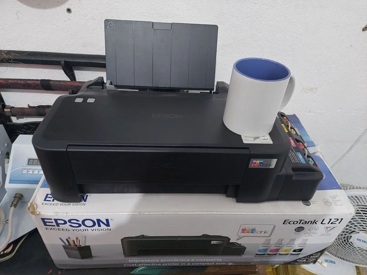 Kit Sublimação de canecas completo praticamente novo. - Foto 4