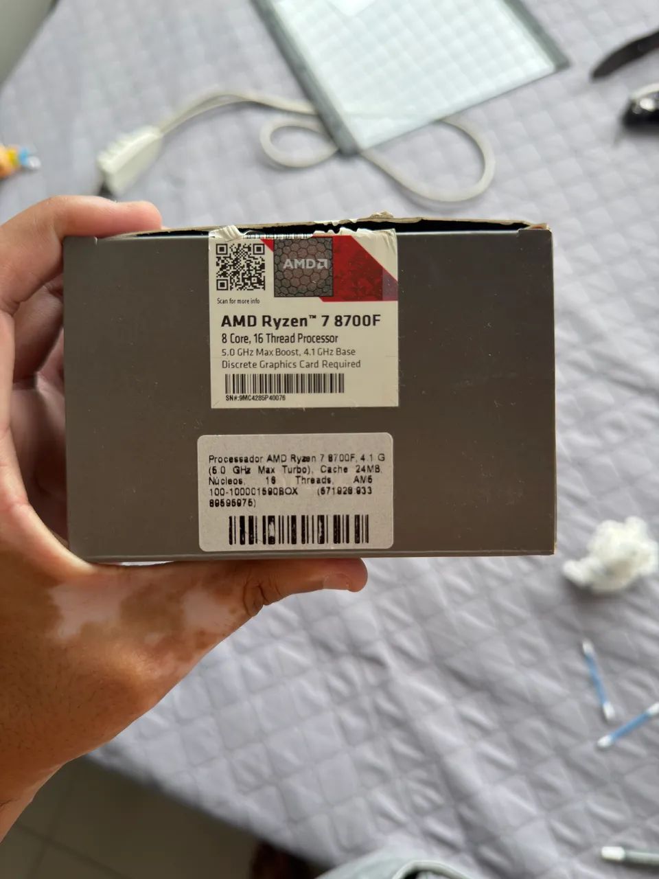Processador Ryzen 7 8700F DDR5 AM5 5.0Ghz - Foto 2