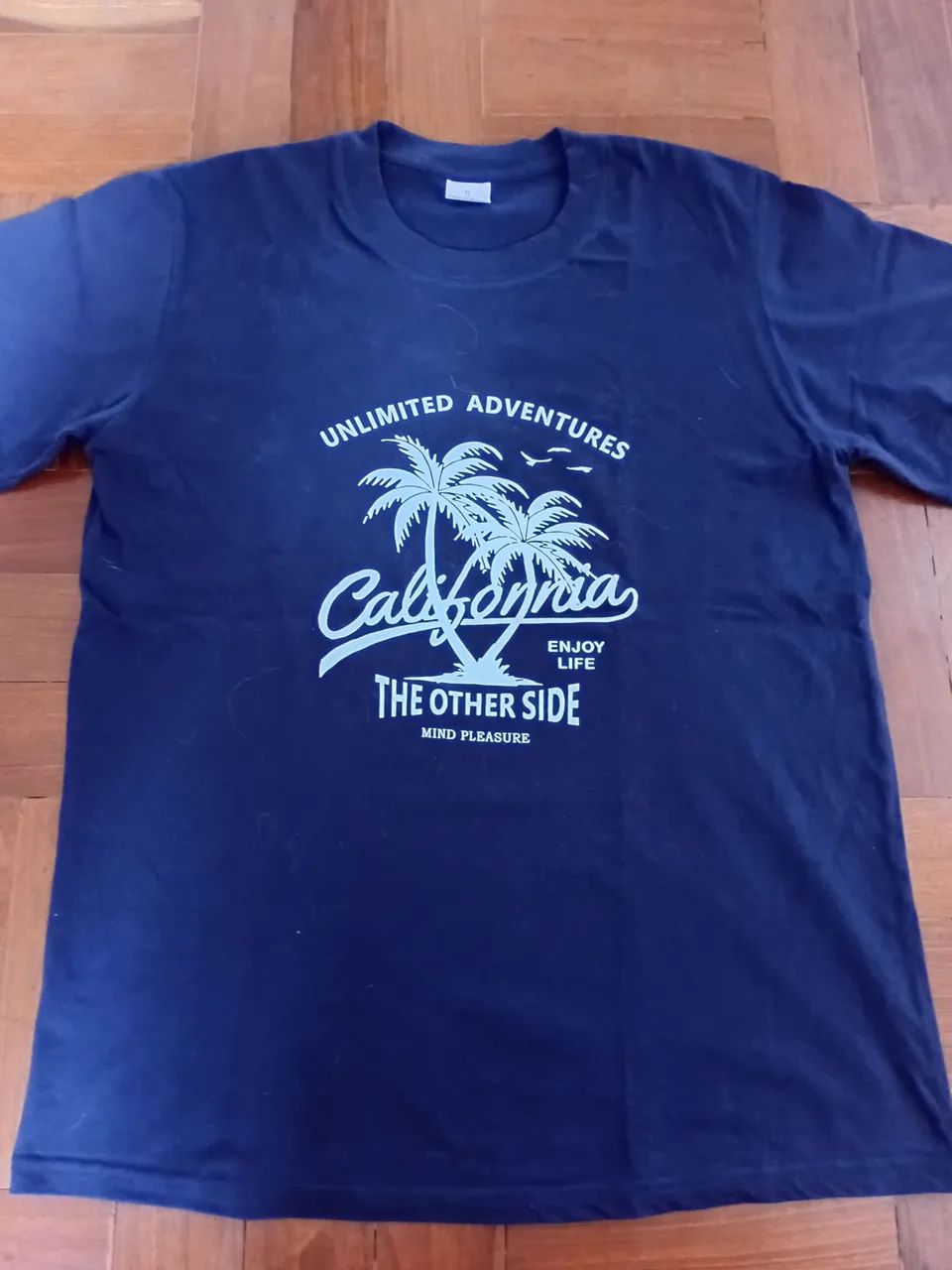 Camiseta Algodão Azul Marinho