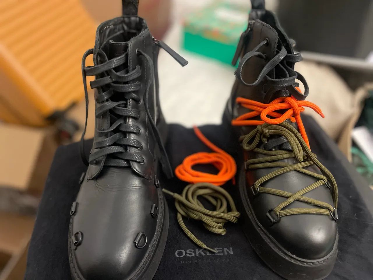Osklen bota preta - sem uso 36  - Foto 2