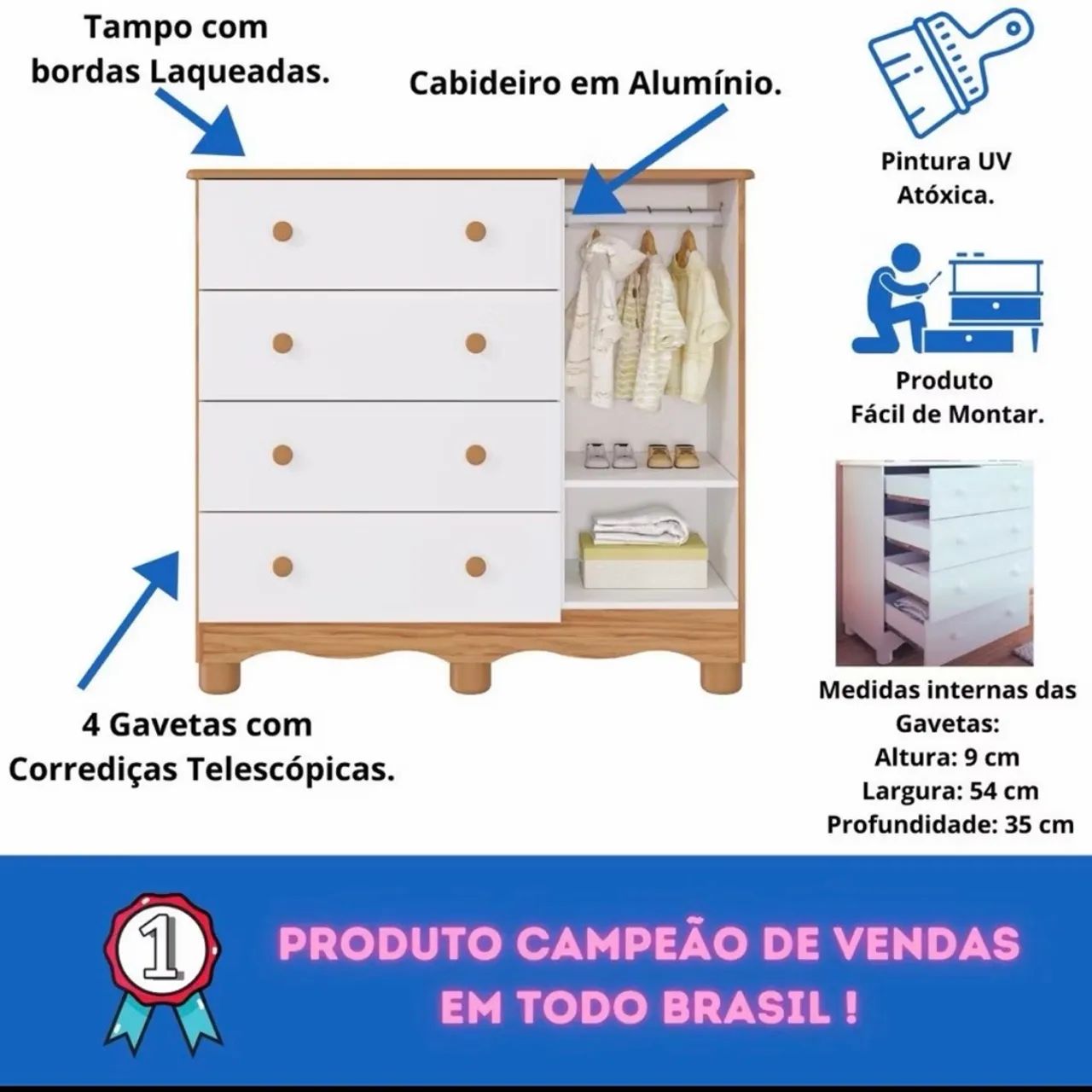 Vende-se berço e cômoda  - Foto 3