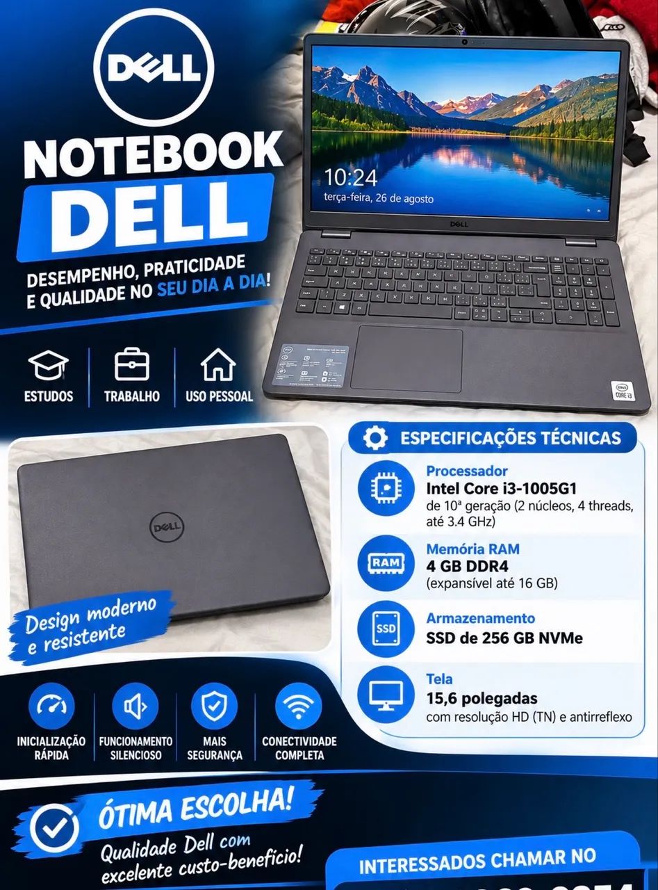 Notebook Dell i3 