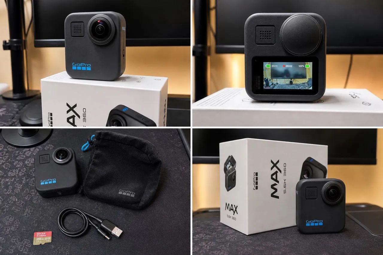 GoPro MAX 360 + Cartão de Memória 256GB - Completa e Pronta para Uso! - Foto 4
