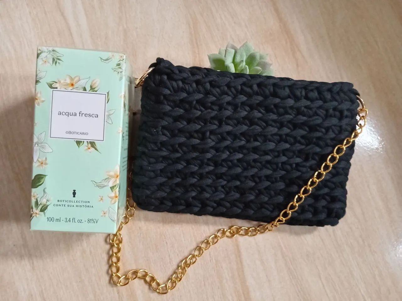 Kit Colônia Boticário + Bolsa Crochê  - Foto 4