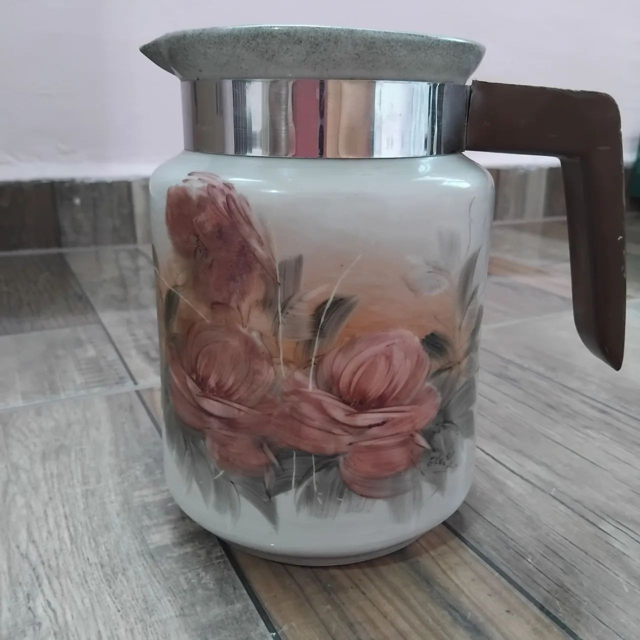 Jarra porcelana pintado a mão 
