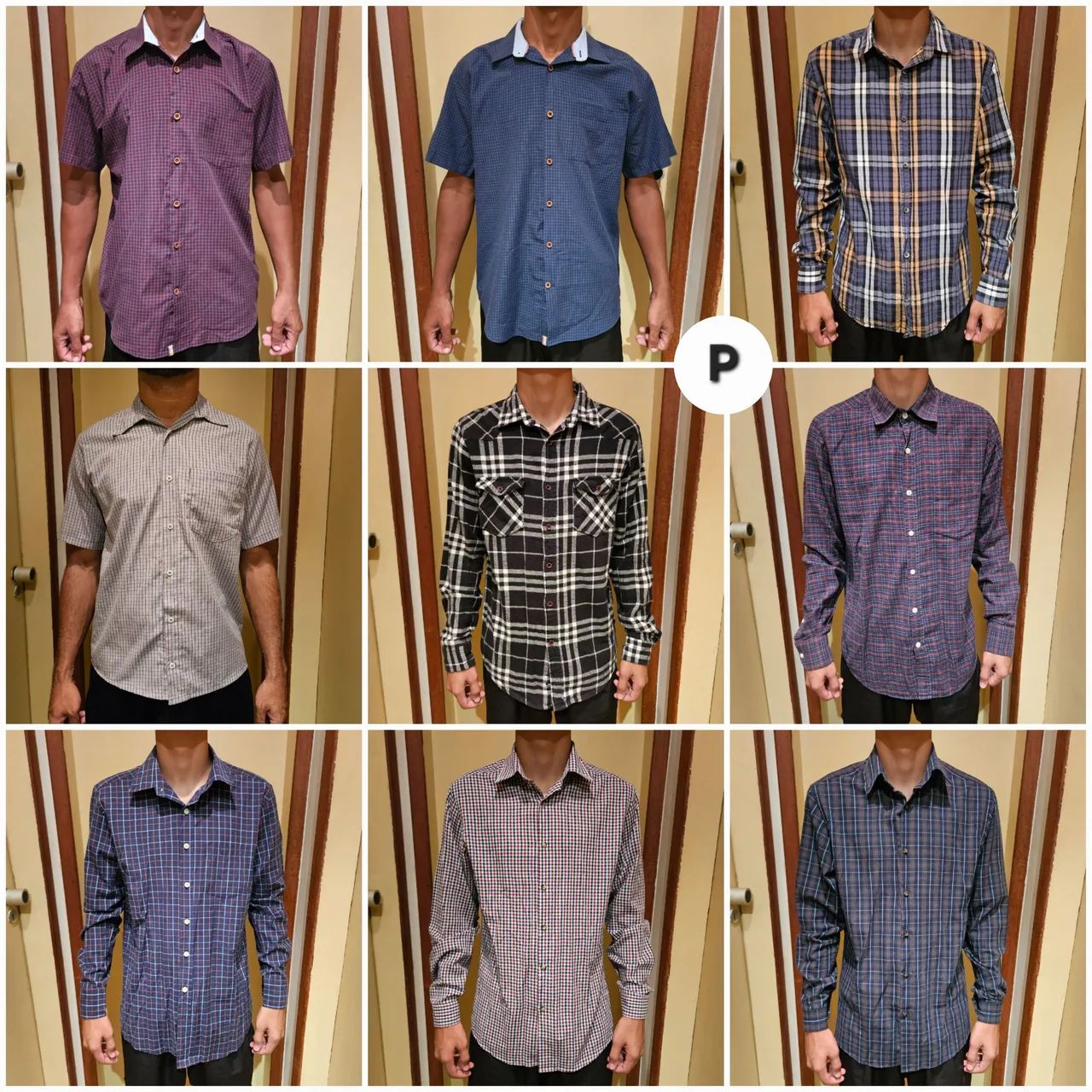 Camisas Xadrez Manga Curta ou Longa  - Foto 2