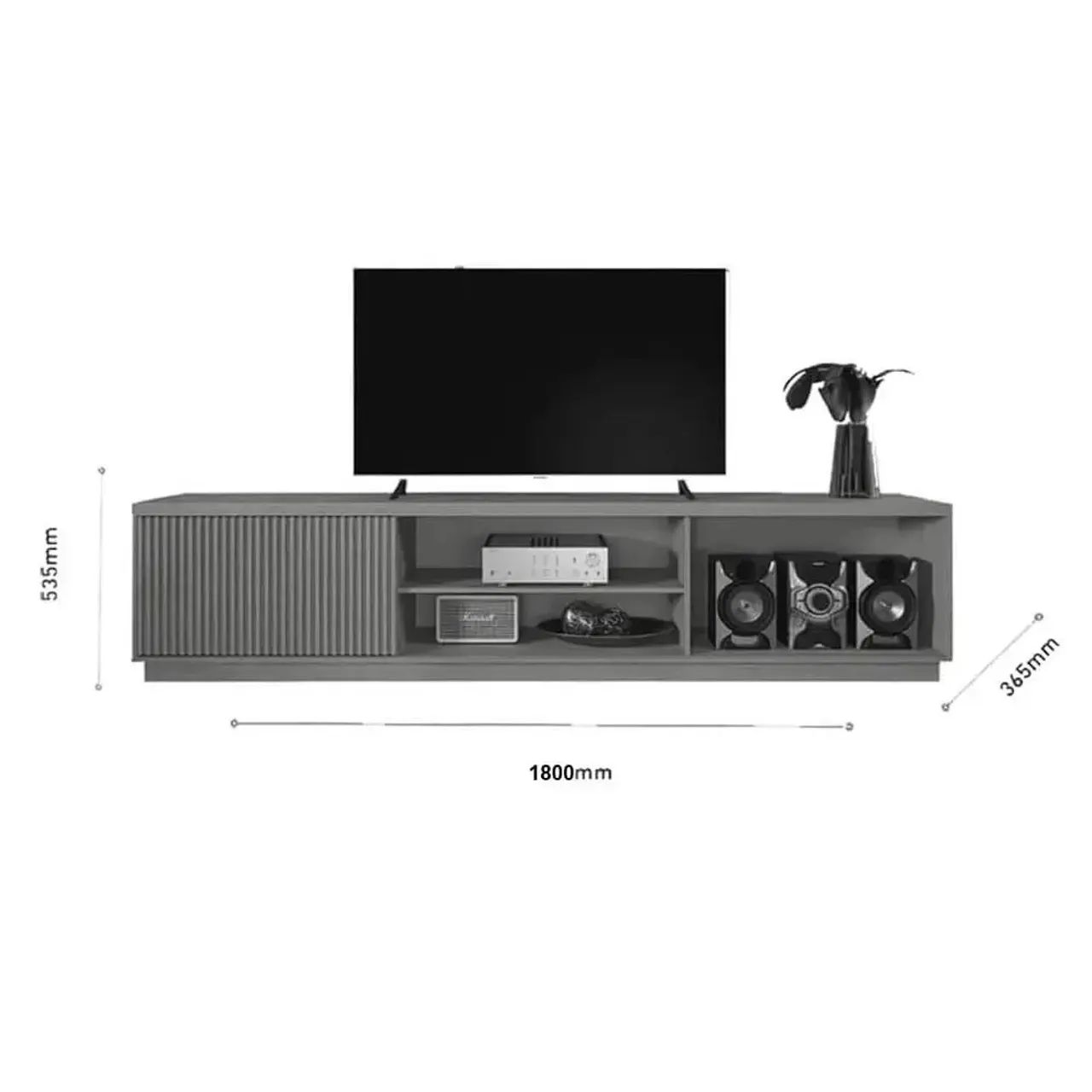 Rack Arezzo Mavaular 180cm para Tv Até 75 Polegadas 2 Portas/ entrega hoje  - Foto 3