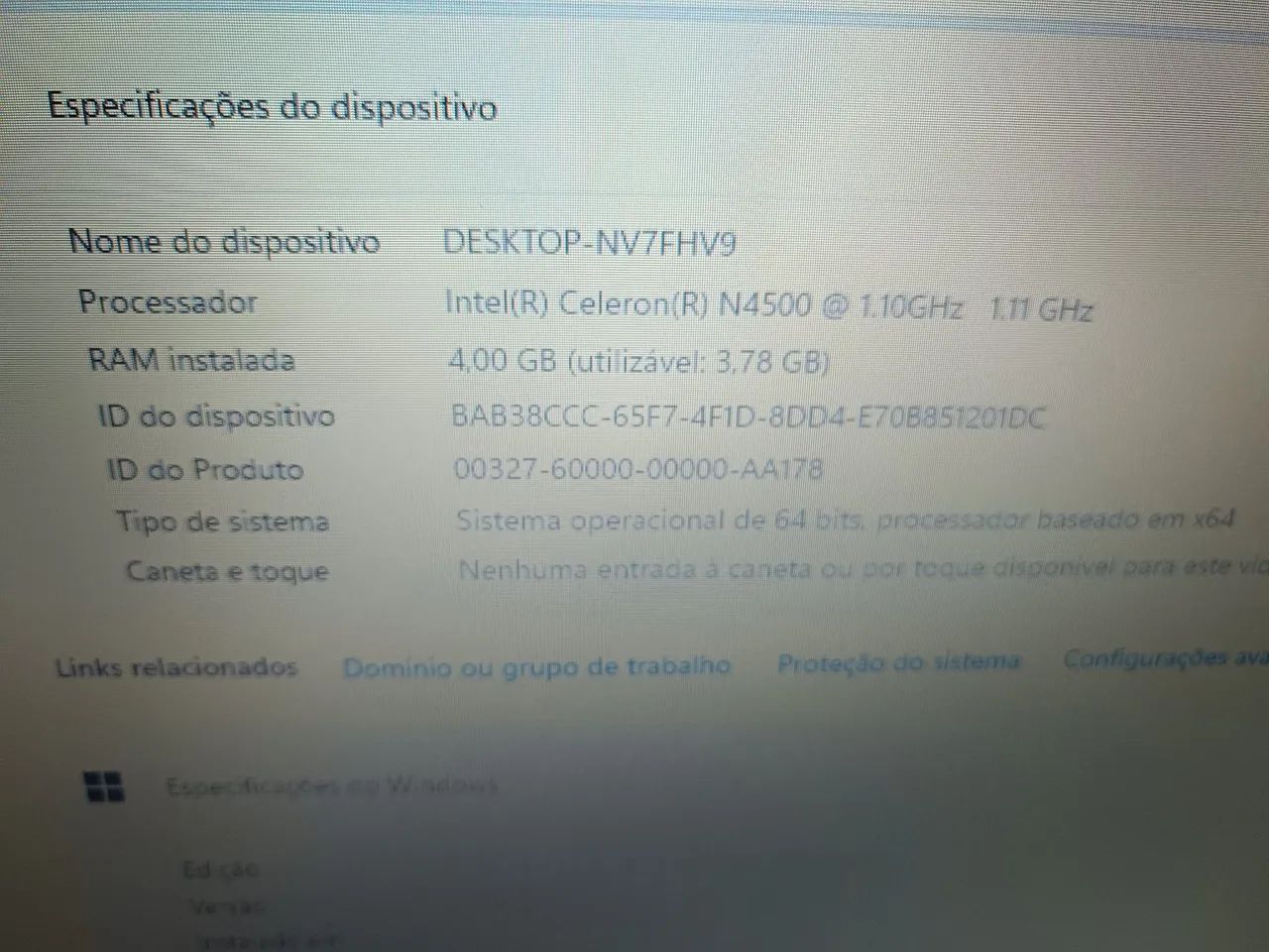 Notebook Intel quadcore Celeron zero nota e garantia ssdsvme ddr4 wi-fi webcam bluetooth  - Foto 2