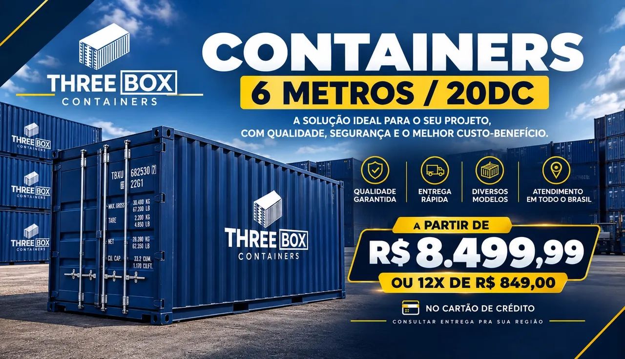 CONTÊINER | CONTAINER 6 METROS 20DC