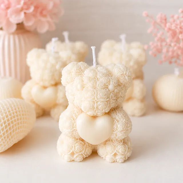 15 Velas de Ursinho com Coração  - Foto 2