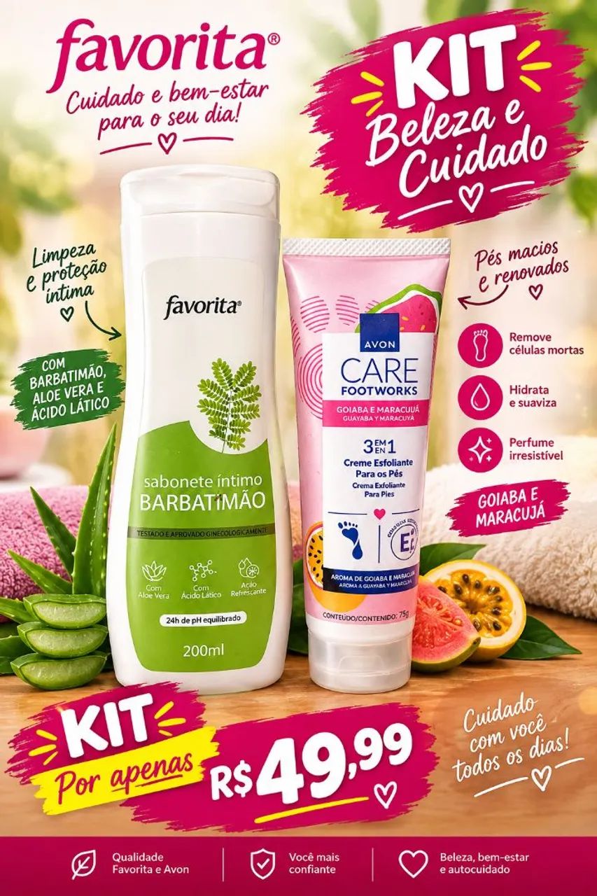Kits de Beleza a partir de R$36;99