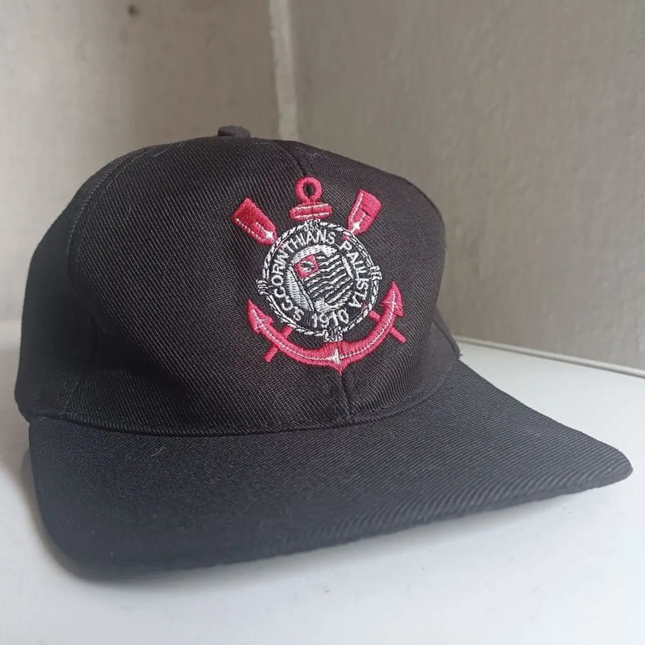 Boné Preto Futebol Time SCCP Corinthians  - Foto 2