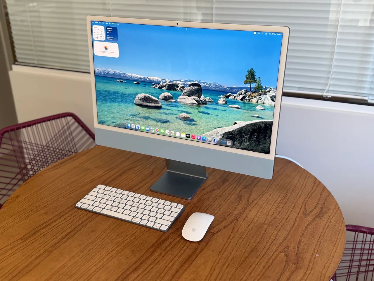 iMac 24 Polegadas M1 8GB 256SSD Azul Seminovo - Foto 2