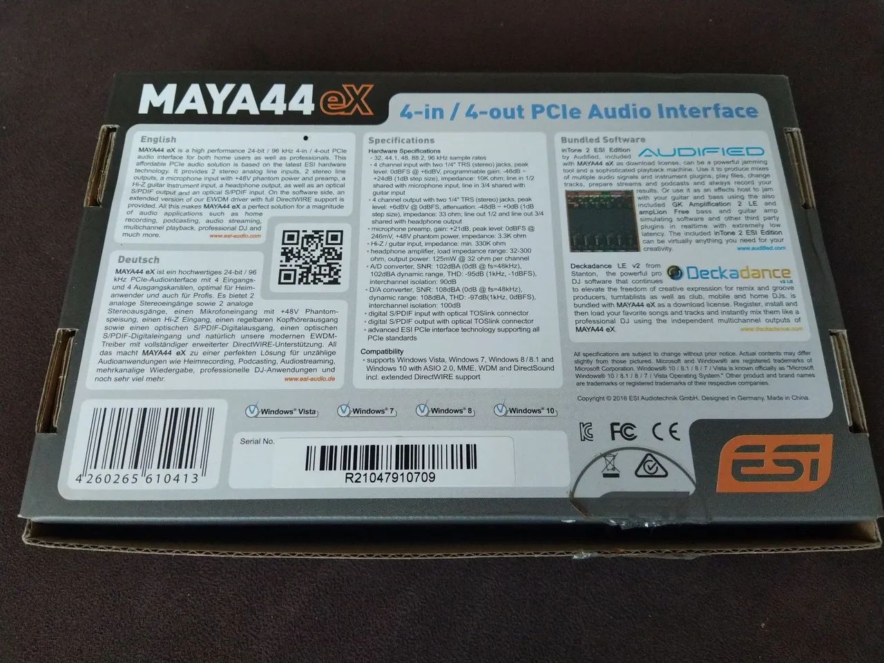 ESI Maya44 eX Interface de Áudio - Como nova - Foto 4