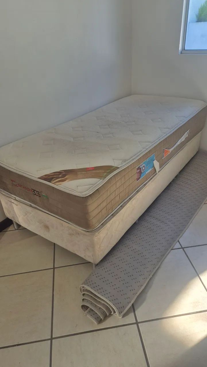 CAMA BOX COMPLETA COLCHÃO DE MOLAS ORTHOCRIN SOLTEIRO  - Foto 4
