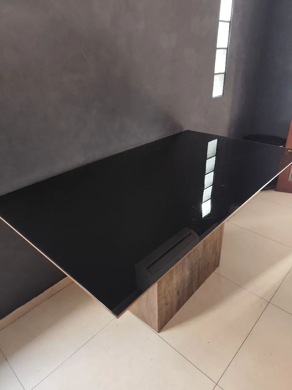 Mesa Tampo de Vidro 6 Lugares 