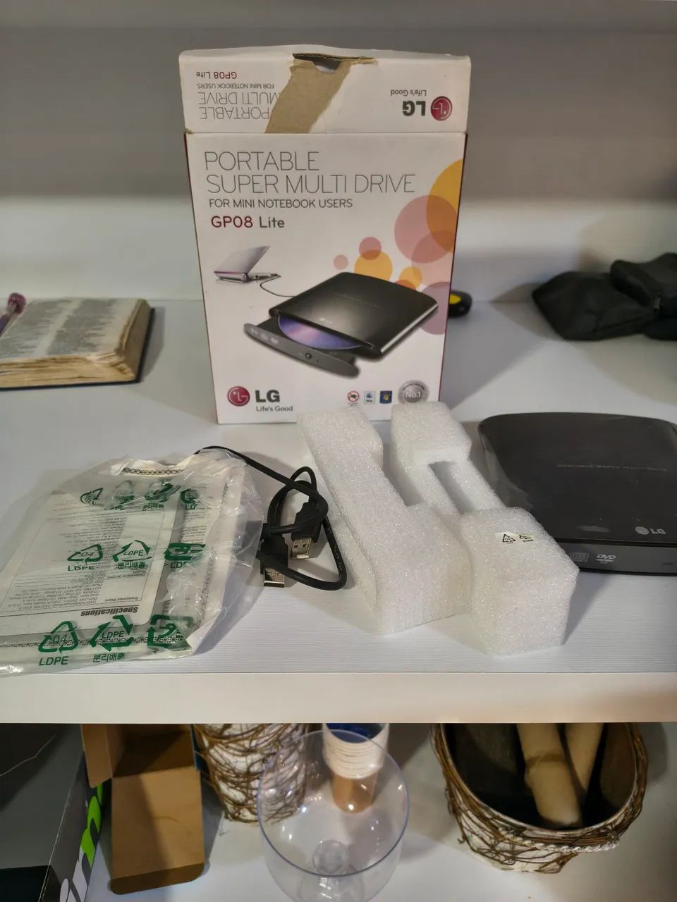 Multi drive LG portátil cd/dvd GP08 Lite - Foto 3