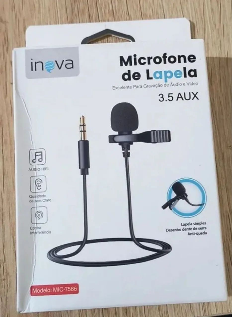 Microfone lapela 
