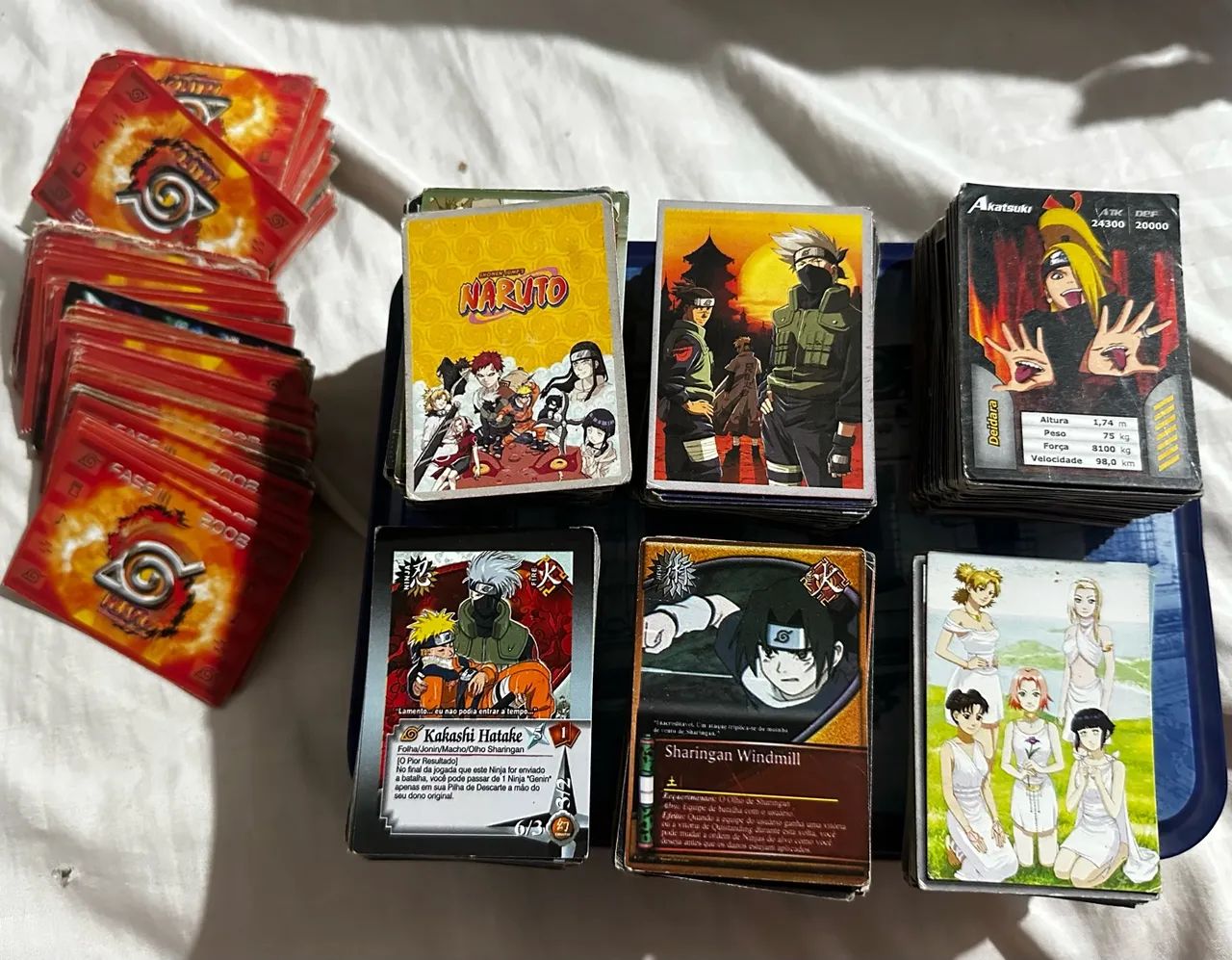 Lote 2 - 1.930 cards antigas de Naruto - várias edições - Hobbies