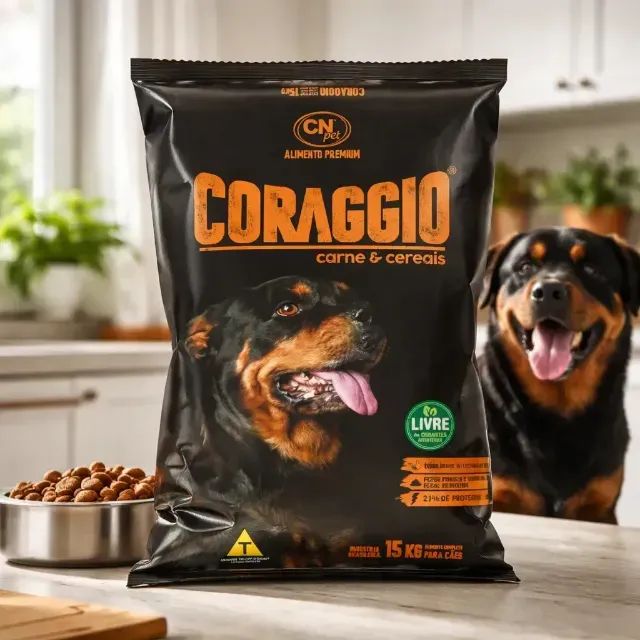 Ração coraggio 15kg