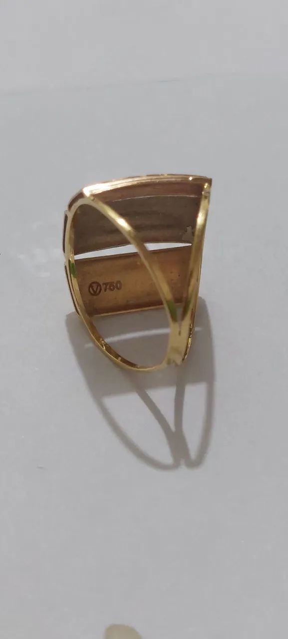 Anel em ouro amarelo vivara argola  - Foto 5