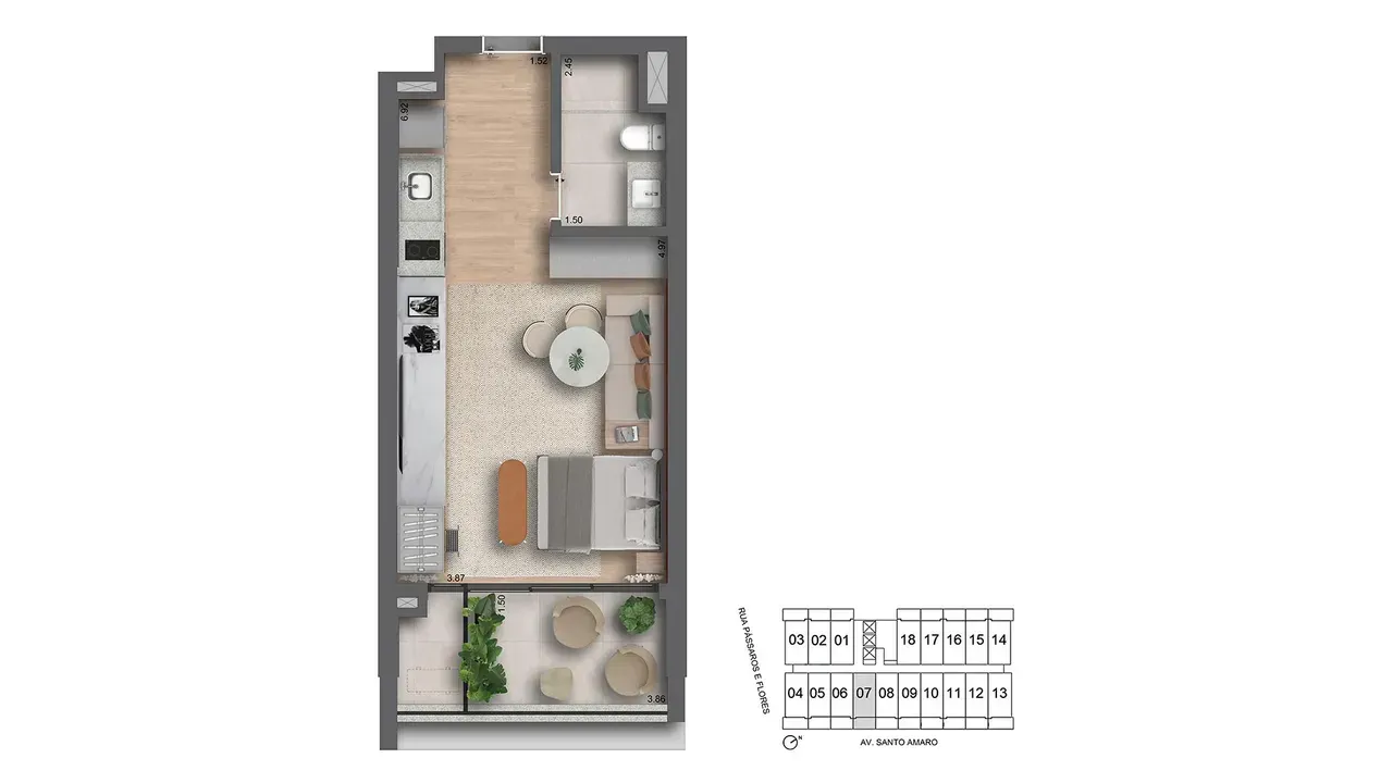 PLANTA 39m²