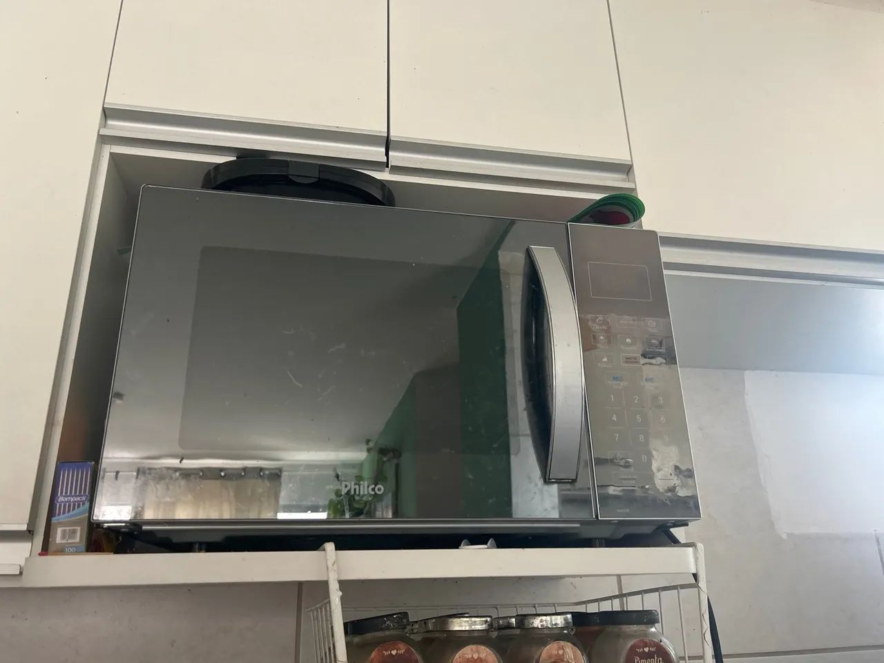 Microondas com defeito